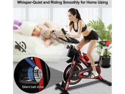 Spin Bike Stationaire Indoor Cycling Bike Met Riemaandrijving 10Kg Vliegwiel-Vente-unique New