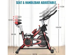 Spin Bike Stationaire Indoor Cycling Bike Met Riemaandrijving 10Kg Vliegwiel-Vente-unique New