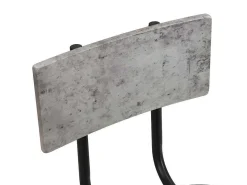 Staande Eettafel - 1 Tafel En 2 Krukken - Ronde Tafel Met Opbergplank - Zwart & Grijs-ModernLuxe