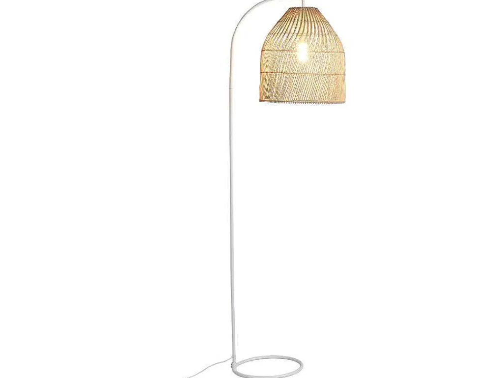 Staande Lamp Etnische Stijl Van Ijzer En Rotan - H 177 Cm - Parnaiba-OZAIA Best