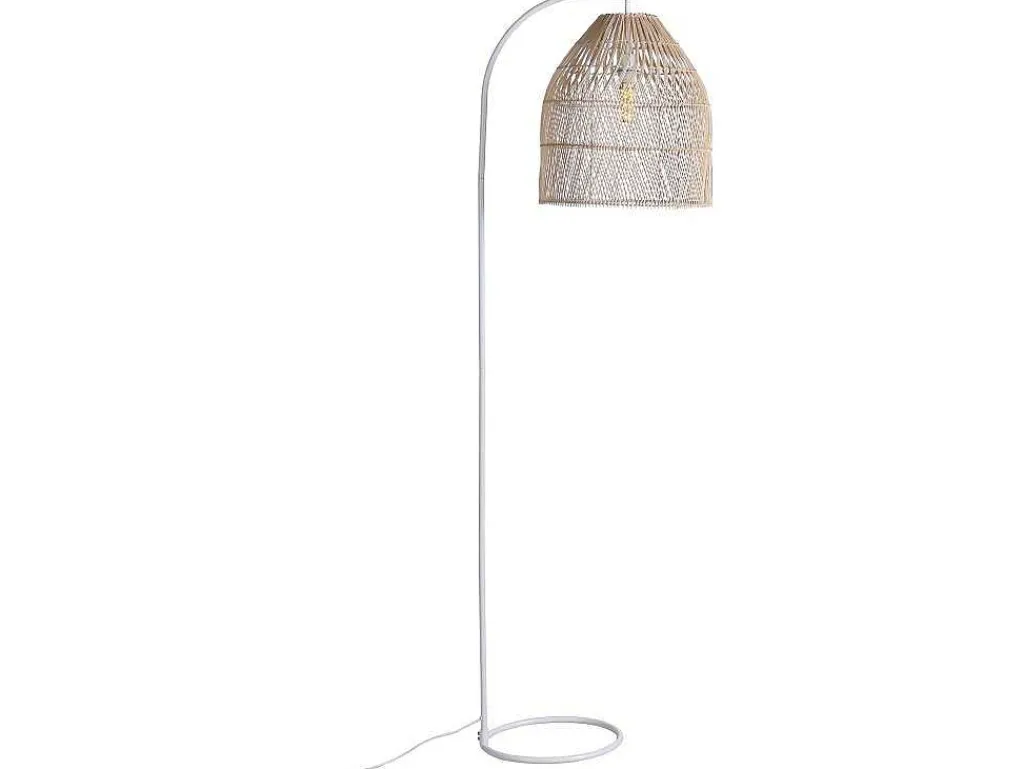 Staande Lamp Etnische Stijl Van Ijzer En Rotan - H 177 Cm - Parnaiba-OZAIA Best