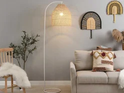 Staande Lamp Etnische Stijl Van Ijzer En Rotan - H 177 Cm - Parnaiba-OZAIA Best