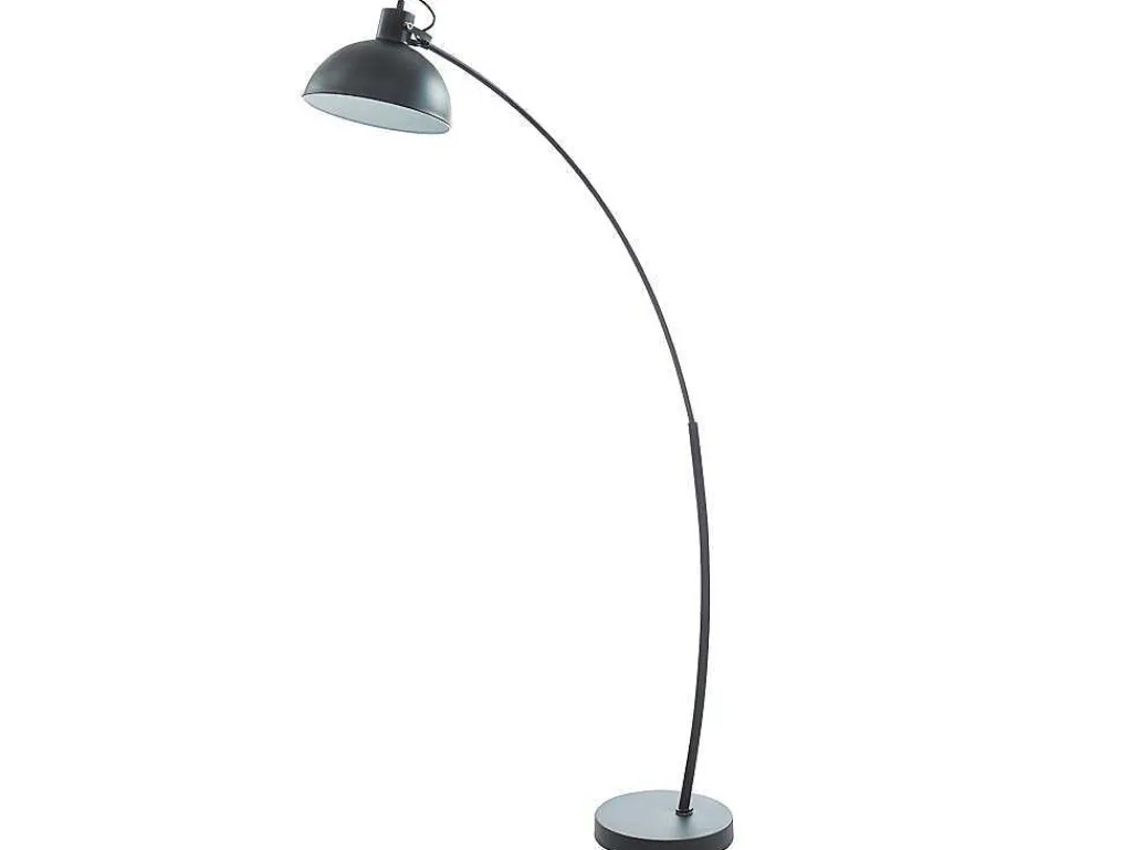 Staande Lamp Met Boog Met Vintage-Stijl Delphe - Ijzer - 62 X 25 X 177 Cm - Zwart-OZAIA