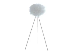 Staande Lamp Met Driepoot En Veren Nuage - 54 X 54 X 150 Cm - Wit-OZAIA