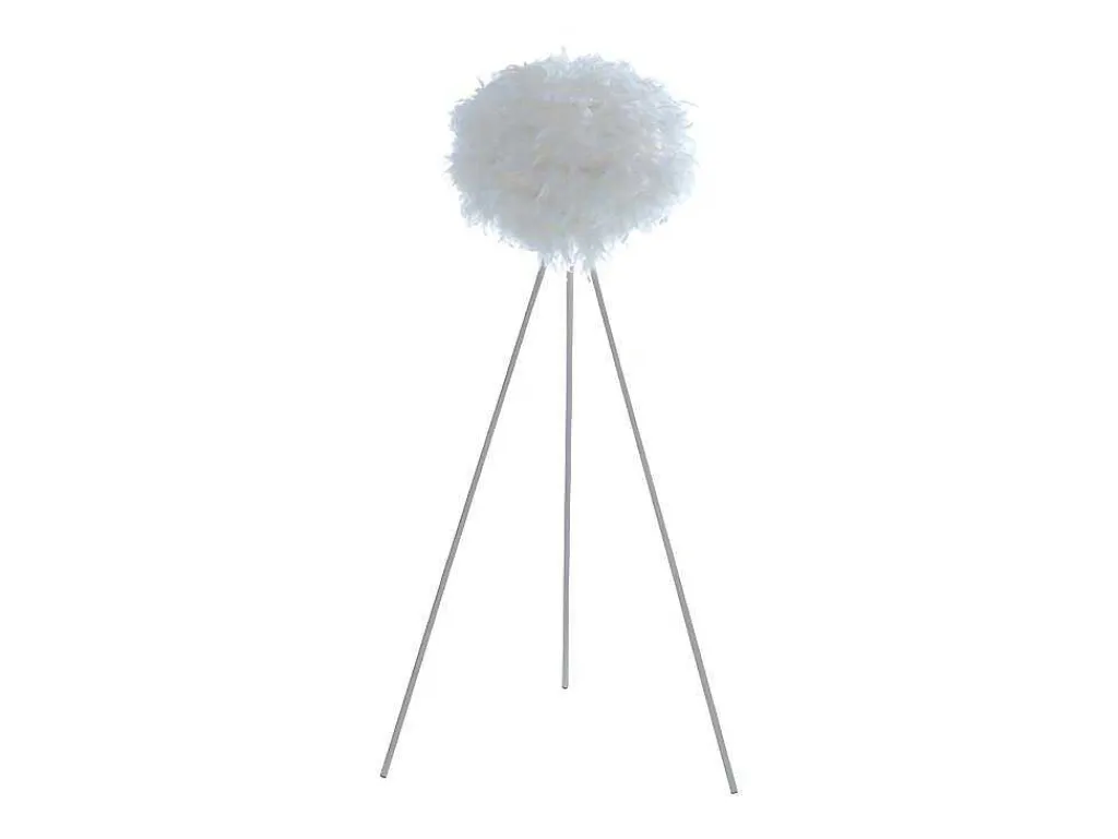 Staande Lamp Met Driepoot En Veren Nuage - 54 X 54 X 150 Cm - Wit-OZAIA