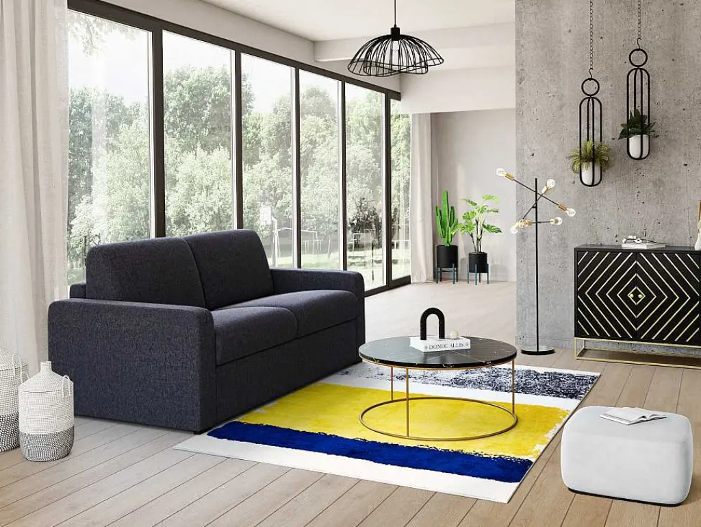 Staande Lamp Met Industriele Stijl En Meerdere Lampjes Klepton - Metaal - 49,5 X 28,5 X 146,5 Cm - Zwart En Goudkleurig-OZAIA New