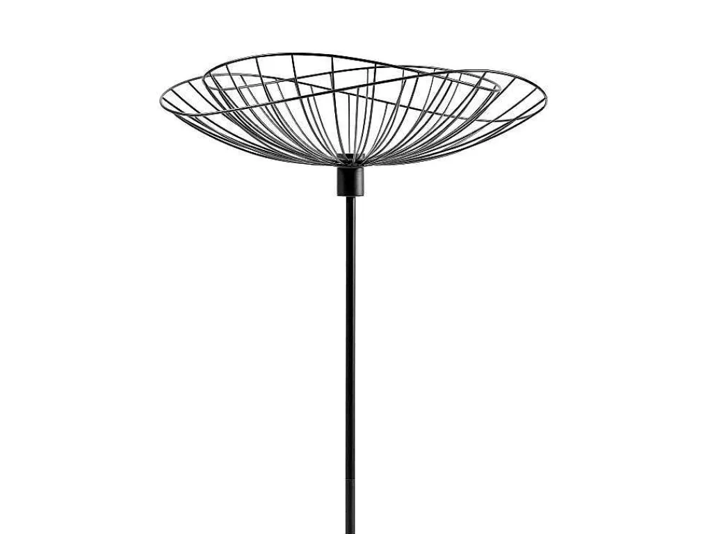 Staande Lamp Met Rechte Kabelbuis - Metaal - H 160 Cm - Zwart - Mania-OZAIA Clearance