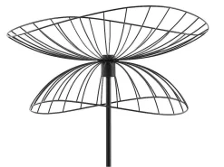 Staande Lamp Met Rechte Kabelbuis - Metaal - H 160 Cm - Zwart - Mania-OZAIA Clearance