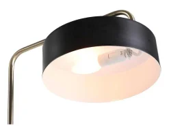 Staande Lamp Met Vintage-Stijl Van Metaal - H154 Cm - Zwart En Goudkleurig - Otilie-OZAIA