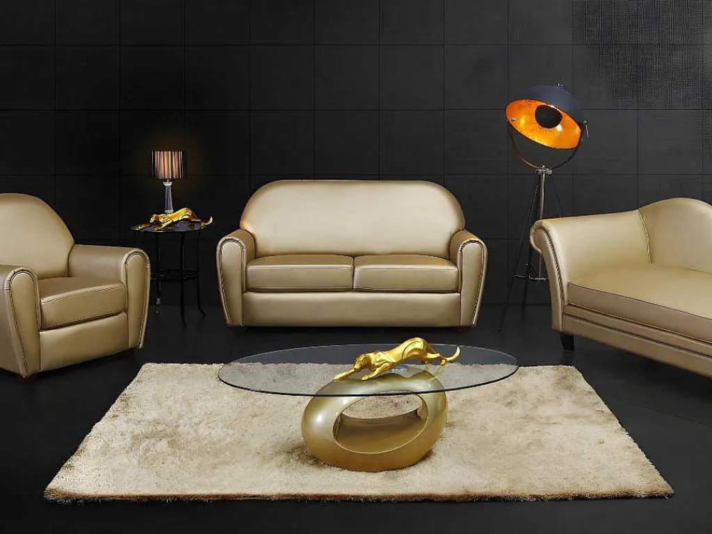 Staande Lamp Movie - H. 166 Cm - Goudkleurig Van Het Merk Inside Art-OZAIA Hot