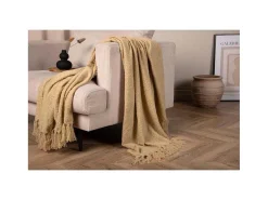 Stanly Plaid 170X130Cm Beige.-Venture Home Hot