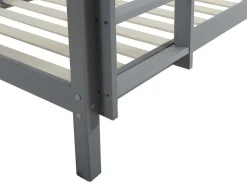Stapelbed Anicet Ii - 2 X 90X 190 Cm - Massief Grenen - Grijs + Matras-Vente-unique Best
