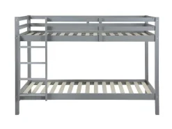 Stapelbed Anicet Ii - 2 X 90X 190 Cm - Massief Grenen - Grijs-Vente-unique Clearance