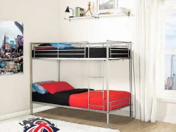 Stapelbed Duotis Ii - 2 X 90 X 190 Cm - Zilver-Vente-unique Hot