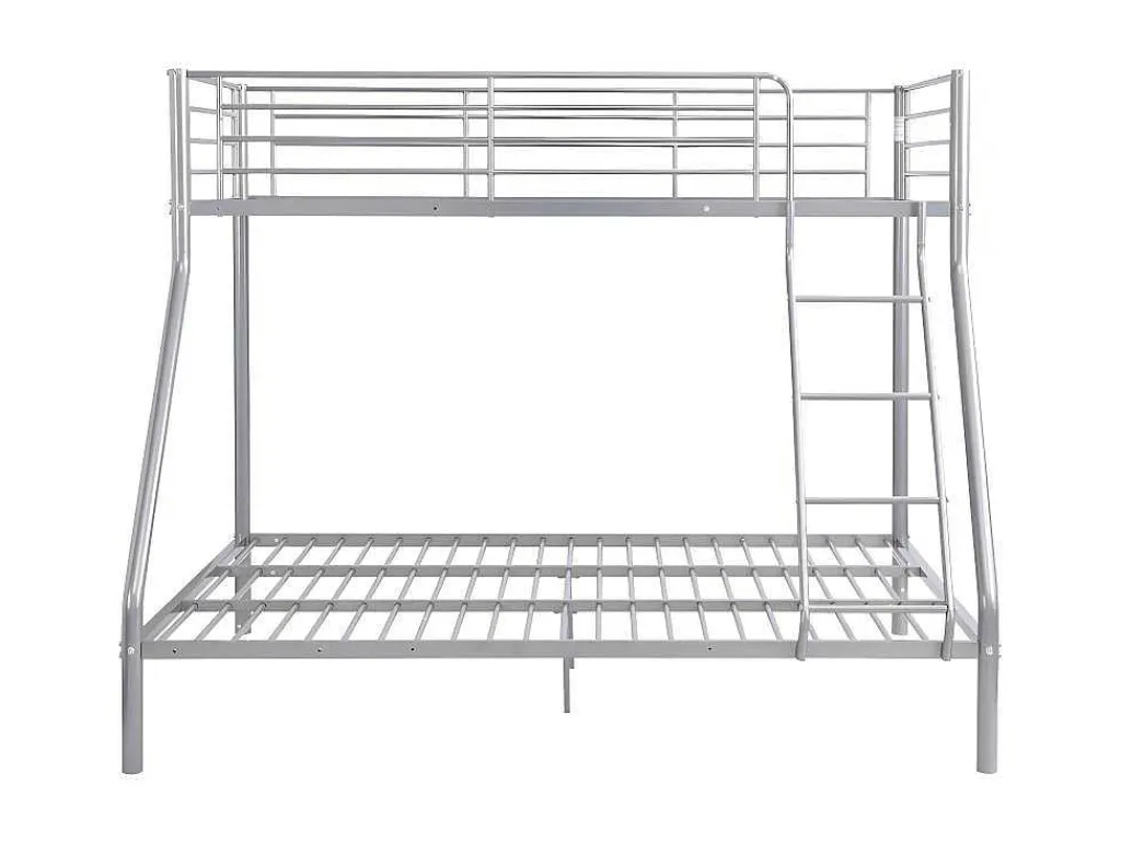 Stapelbed Elevatio Iii - 90/140 X 190 Cm - Metaal - Zilver-Vente-unique Clearance
