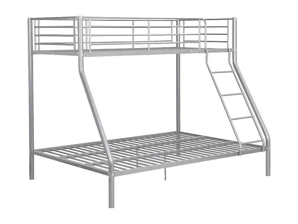 Stapelbed Elevatio Iii - 90/140 X 190 Cm - Metaal - Zilver-Vente-unique Clearance