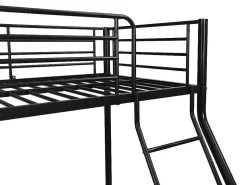 Stapelbed Elevatio Iv - 90 En 140 X 190 Cm - Staal - Zwart-Vente-unique Best