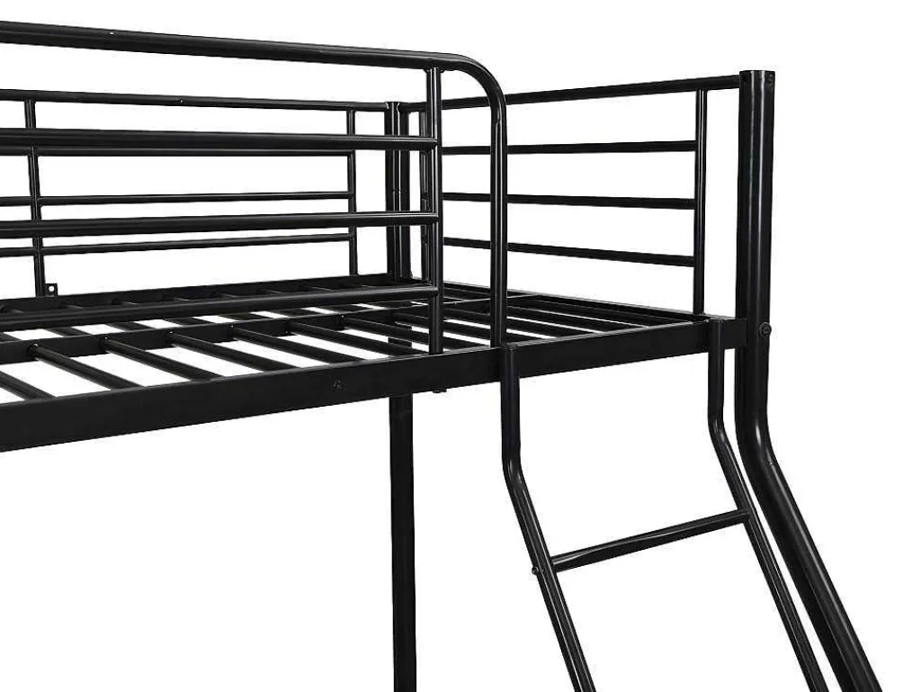 Stapelbed Elevatio Iv - 90 En 140 X 190 Cm - Staal - Zwart-Vente-unique Best