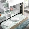 Stapelbed Met Onderschuifbed En Opbergruimte 3X90X190Cm - Wit En Naturel - Anthony-Vente-unique Clearance