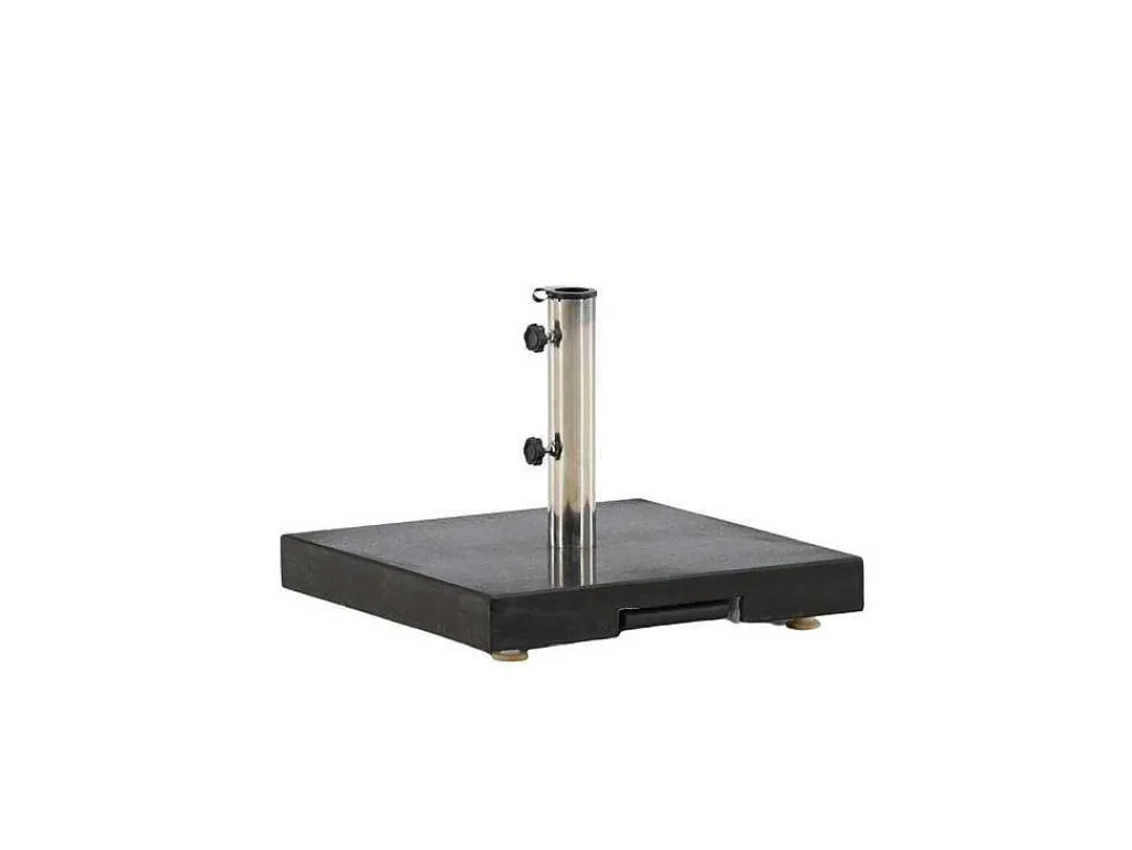 Stathera Parasolvoet Zwart.-Vente-unique Discount