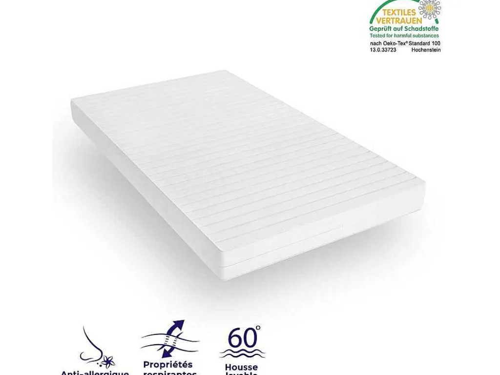 Stevig Ondersteunend Matras - Matras Met 7 Zones En Wasbare Hoes - 160X200 Cm-MISTER SANDMAN