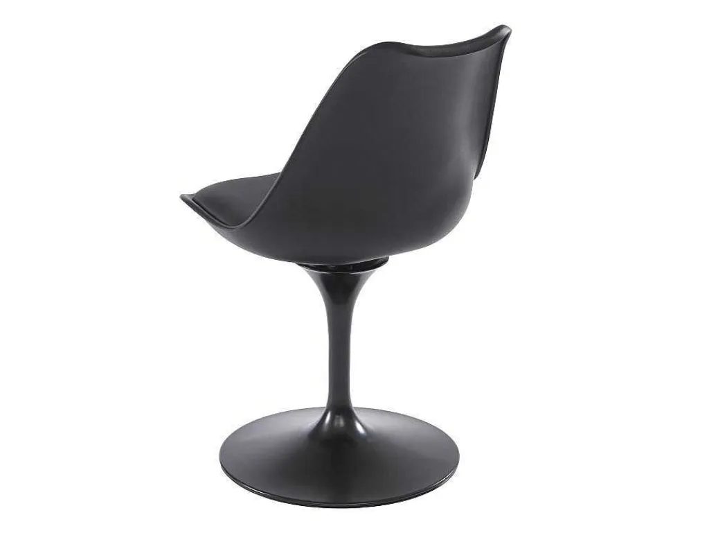 Stoel In Polypropeen, Kunstleer En Metaal - Zwart - Xafy-Vente-unique Sale
