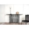 Stone Sidetable 37X130 Cm Glas Zwart Marmor Decor.-Furniture Fashion