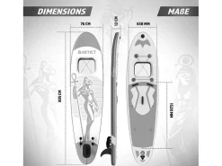 Sup Board Anubis 305 Cm - Zilver - Incl. Accessoires-Vente-unique Discount