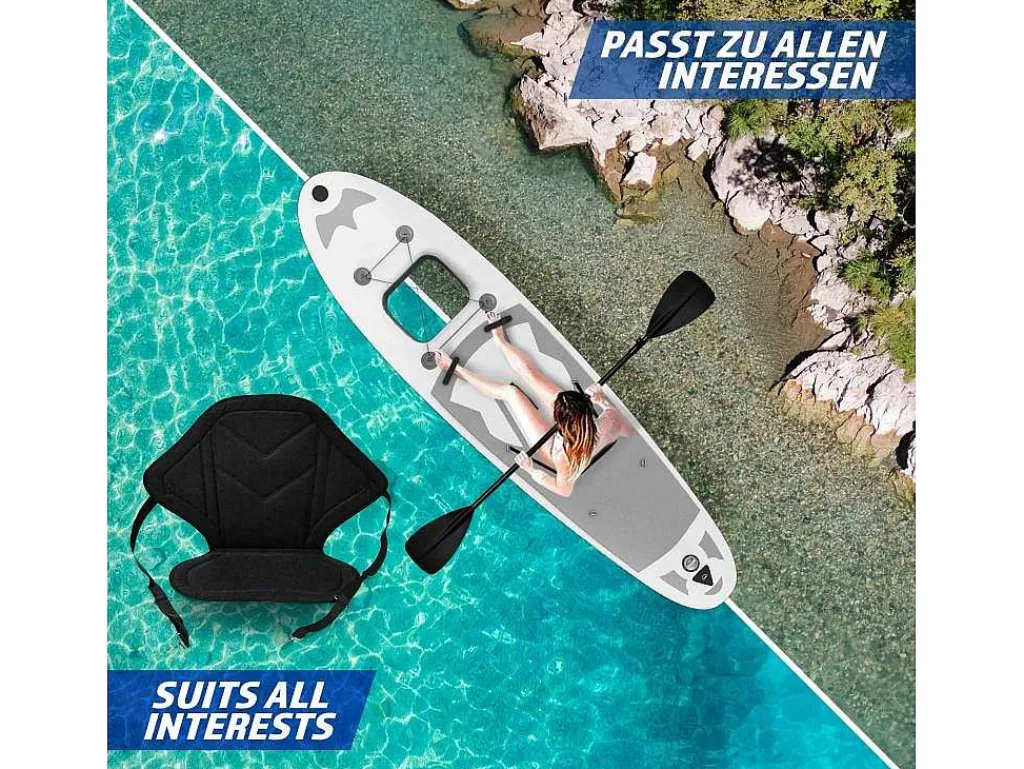 Sup Board Anubis 366 Cm - Zilver - Incl. Accessoires-Vente-unique Clearance