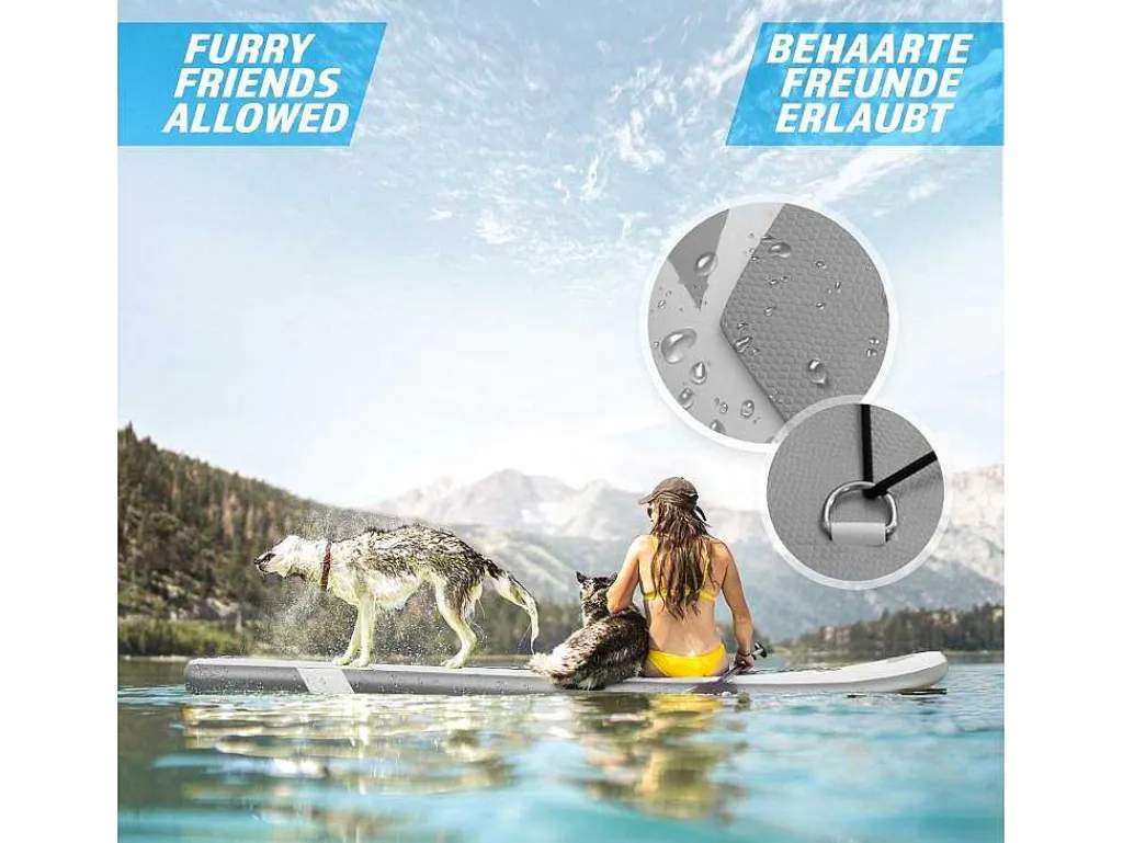 Sup Board Anubis 366 Cm - Zilver - Incl. Accessoires-Vente-unique Clearance