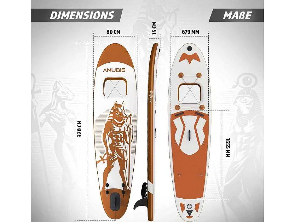 Sup Board Bastet 320 Cm - Rose Goud - Incl. Accessoires-Vente-unique New
