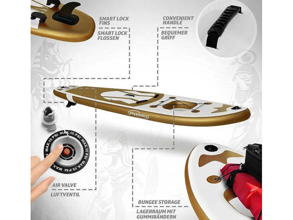 Sup Board Gold Ra 320 Cm - Goud - Incl. Accessoires-Vente-unique
