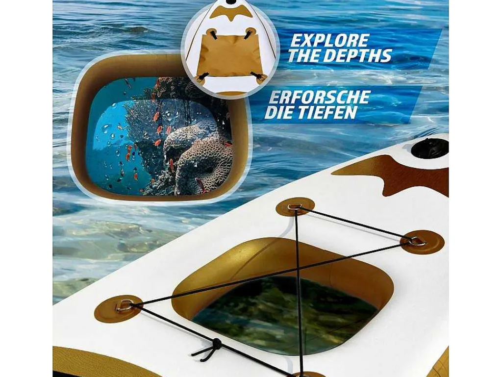 Sup Board Gold Ra 366 Cm - Goud - Incl. Accessoires-Vente-unique Outlet