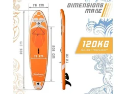 Sup Board Kraken 305 Cm - Oranje - Incl. Accessoires-Vente-unique