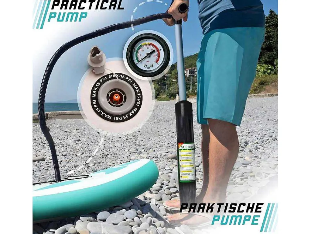 Sup Board Nymphe 366 Cm - Mintgroen - Incl. Accessoires-Vente-unique Clearance