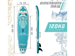 Sup Board Nymphe 305 Cm - Mintgroen - Incl. Accessoires-Vente-unique Clearance