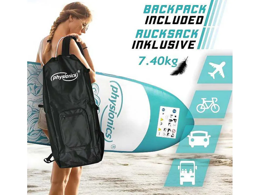 Sup Board Nymphe 305 Cm - Mintgroen - Incl. Accessoires-Vente-unique Clearance
