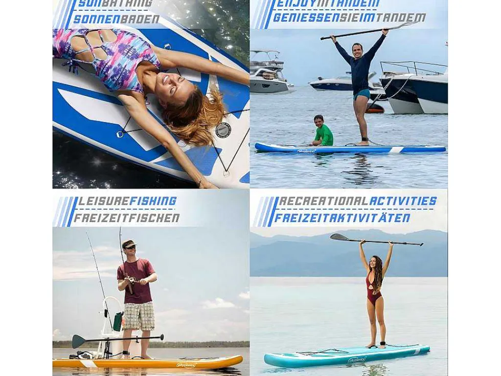 Sup Board Poseidon 366 Cm - Blauw - Incl. Accessoires-Vente-unique Sale