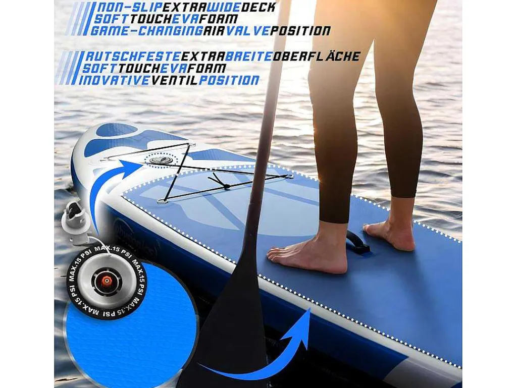 Sup Board Poseidon 366 Cm - Blauw - Incl. Accessoires-Vente-unique Sale
