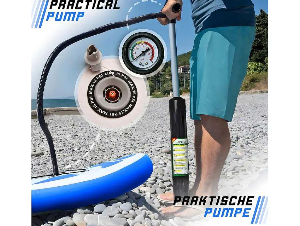 Sup Board Poseidon 305 Cm - Blauw - Incl. Accessoires-Vente-unique Discount