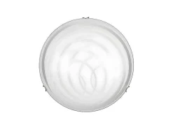 Sydney Plafondlamp, Chroom, Wit, 50X50X11 Cm,-EPIKASA Outlet
