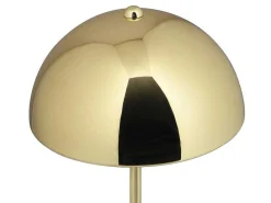 Tafellamp Met Champignonvorm En Vintage-Look Met Messingeffect - D 20 Cm X H 30 Cm - Goudkleurig - Ontario-OZAIA