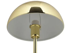 Tafellamp Met Champignonvorm En Vintage-Look Met Messingeffect - D 20 Cm X H 30 Cm - Goudkleurig - Ontario-OZAIA