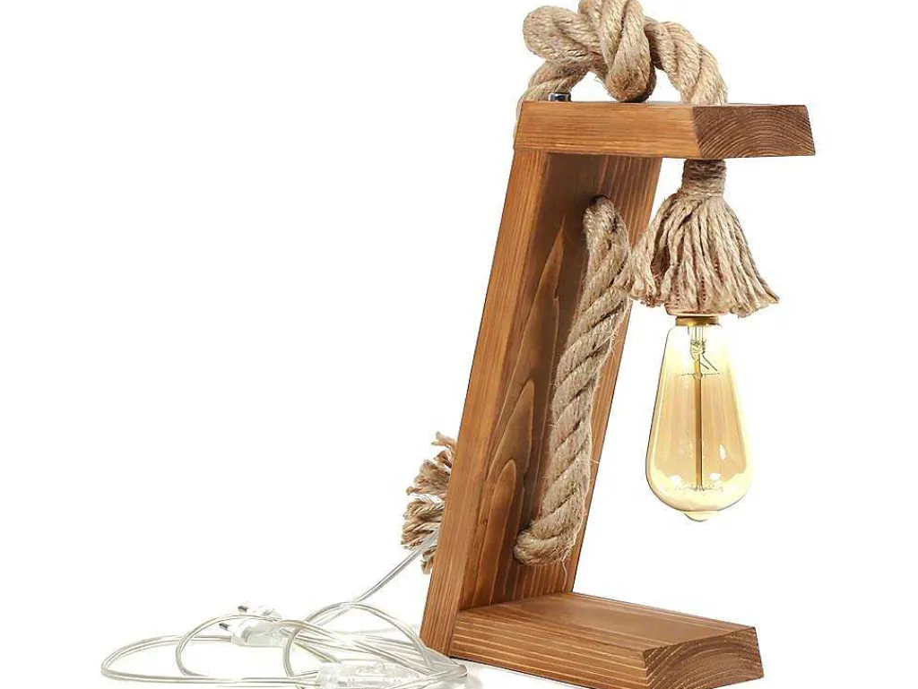 Tafellamp Van Grenen Karatas - Handgemaakt - H35 Cm-OZAIA Online