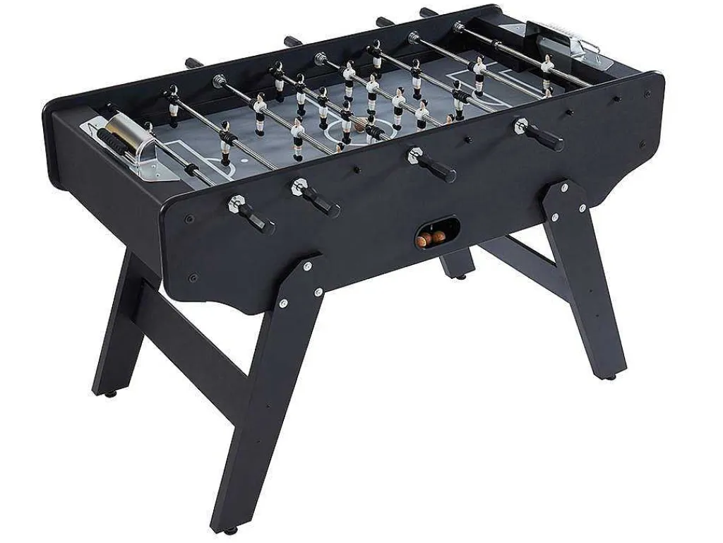 Tafelvoetbal Lionel Van Mdf - L153 X B77,6 X H96 Cm - Zwart-Vente-unique Online