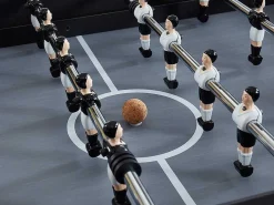 Tafelvoetbal Lionel Van Mdf - L153 X B77,6 X H96 Cm - Zwart-Vente-unique Online