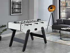 Tafelvoetbal Suarez Van Mdf - L153 X B77,6 X H96 Cm - Wit-Vente-unique Clearance