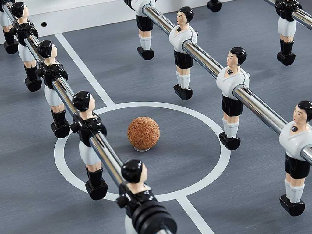 Tafelvoetbal Suarez Van Mdf - L153 X B77,6 X H96 Cm - Wit-Vente-unique Clearance