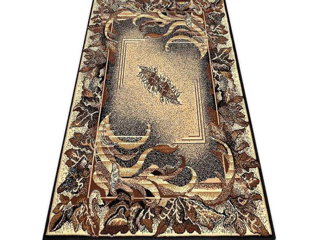 Tapijt Bcf Morad Lisc Bladeren Agawa Klassiek - Beige 140X200 Cm-RugsX Online