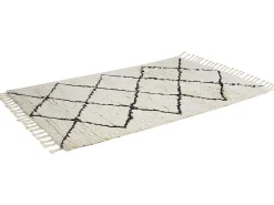 Tapijt Berberstijl Marcus - 100% Wol - 120 X 170 Cm - Beige En Zwart-OZAIA Discount